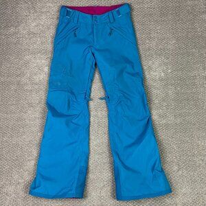 The North Face Snow Pants Snowboard Ski Women's Small Teal Freedom Insulated
